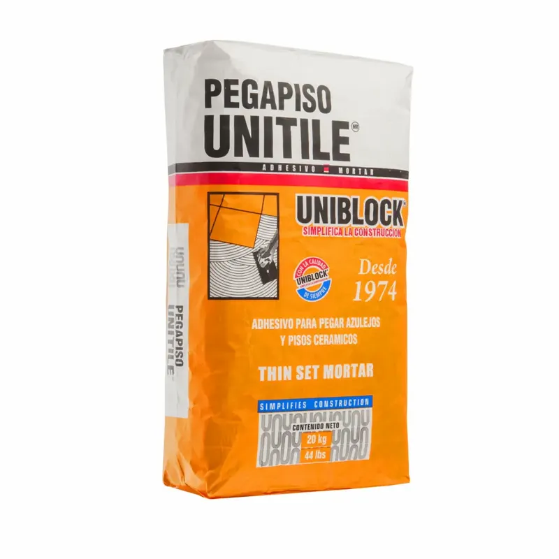 Larach y Cia : Adhesivo Uniblock Unitile 44-lb P/Ceramica - Piso