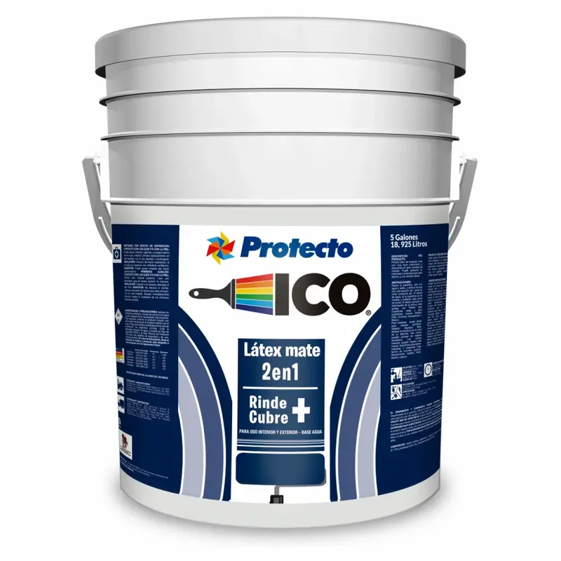 Larach y Cia : Pintura Latex Mate Ico (Base Agua) Cubeta 8000 (Blanco)