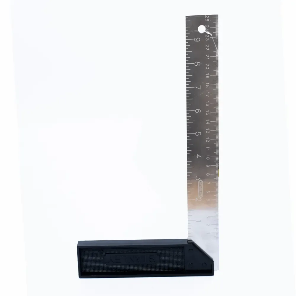 Escuadra Basic Mango Plastico Para Carpinteria Stanley 10-Plg