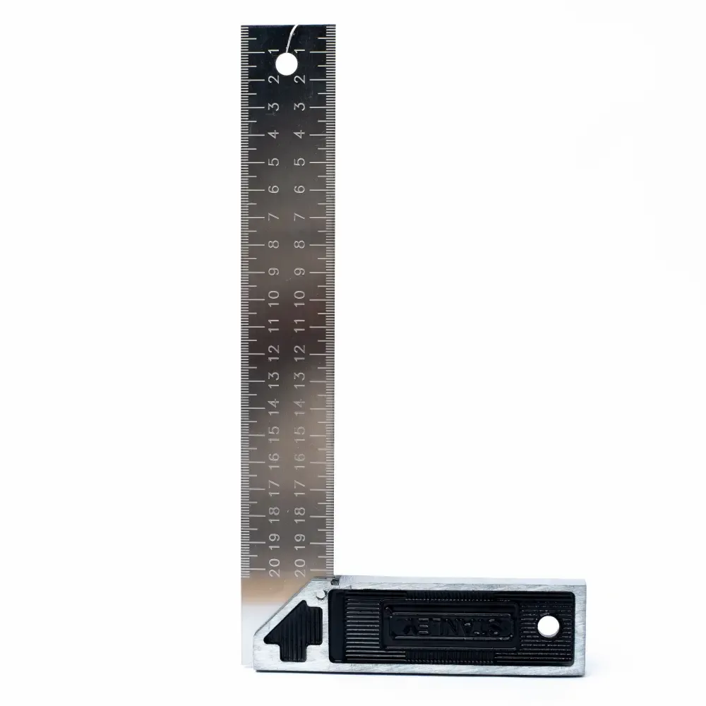 Escuadra Profesional Mango Aluminio Para Carpinteria Stanley 8-Plg