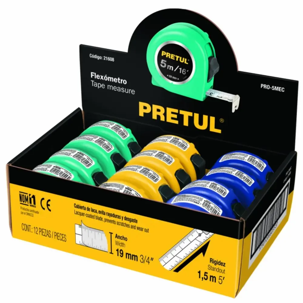Cinta Metrica Pretul 3/4X5mts Pretul