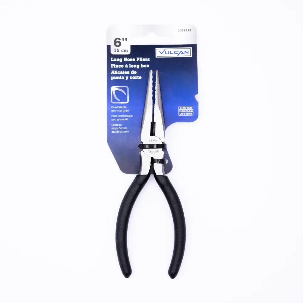 Tenaza Punta Fina Larga Con Mango Vinilo Vulcan 6-Plg