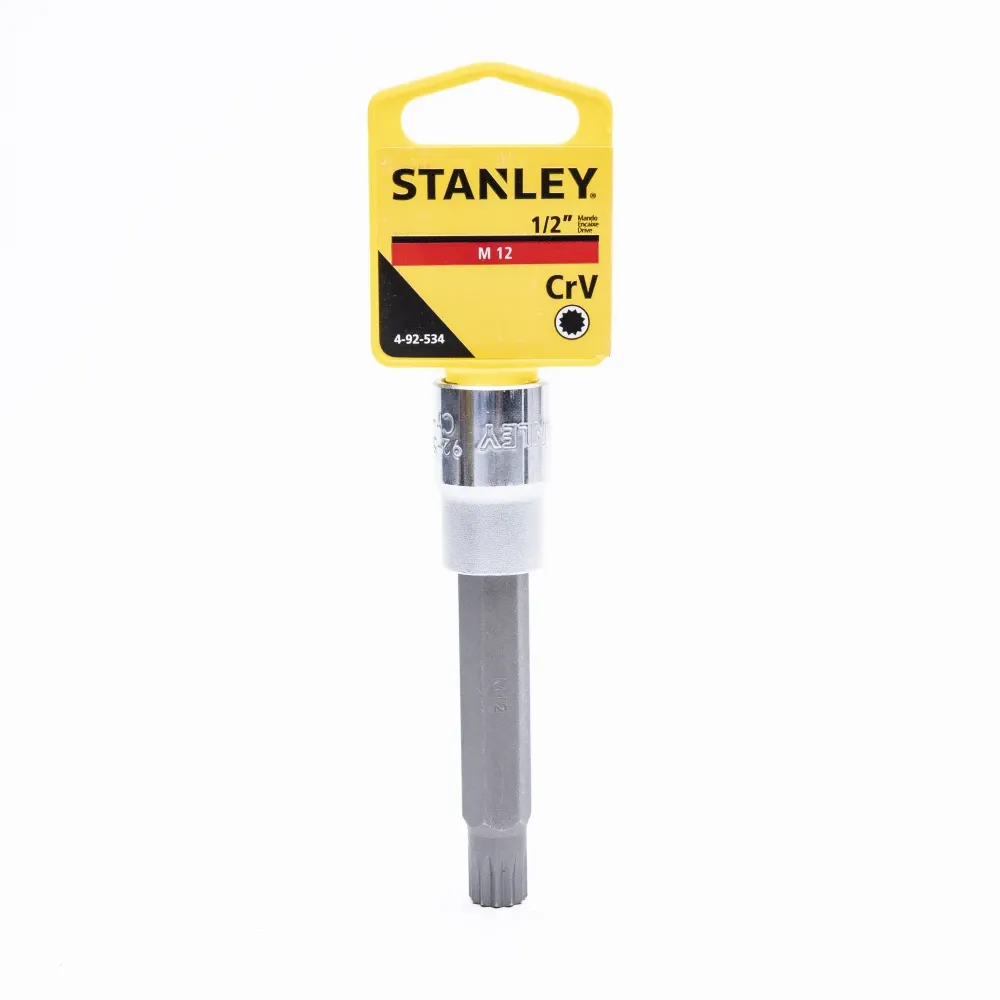 Cubo Stanley 1/2 M12 Punta Torx 75mm
