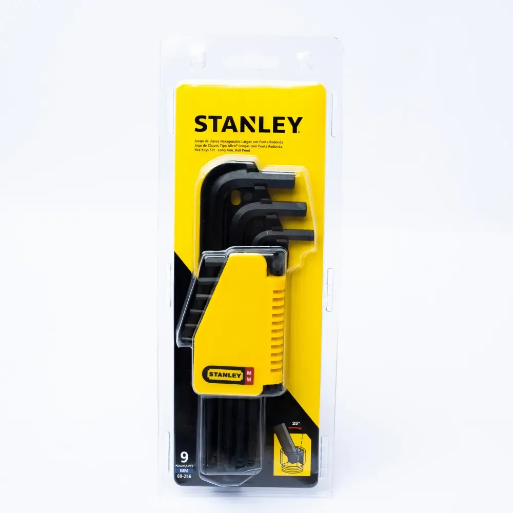 Juego De Llave Allen Larga Métricas Stanley 1.5 A 10Mm 9-Piezas