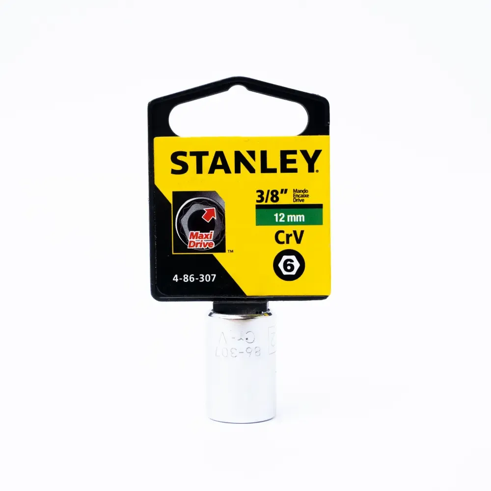 Cubo Corto Hexagonal Métrico Stanley 3/8Plgx12Mm 