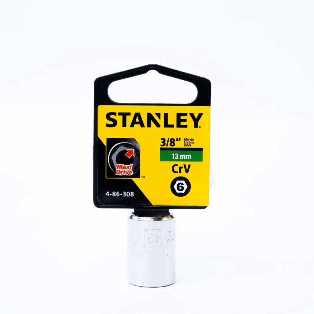 Cubo Corto Hexagonal Métrico Stanley 3/8Plgx13Mm 