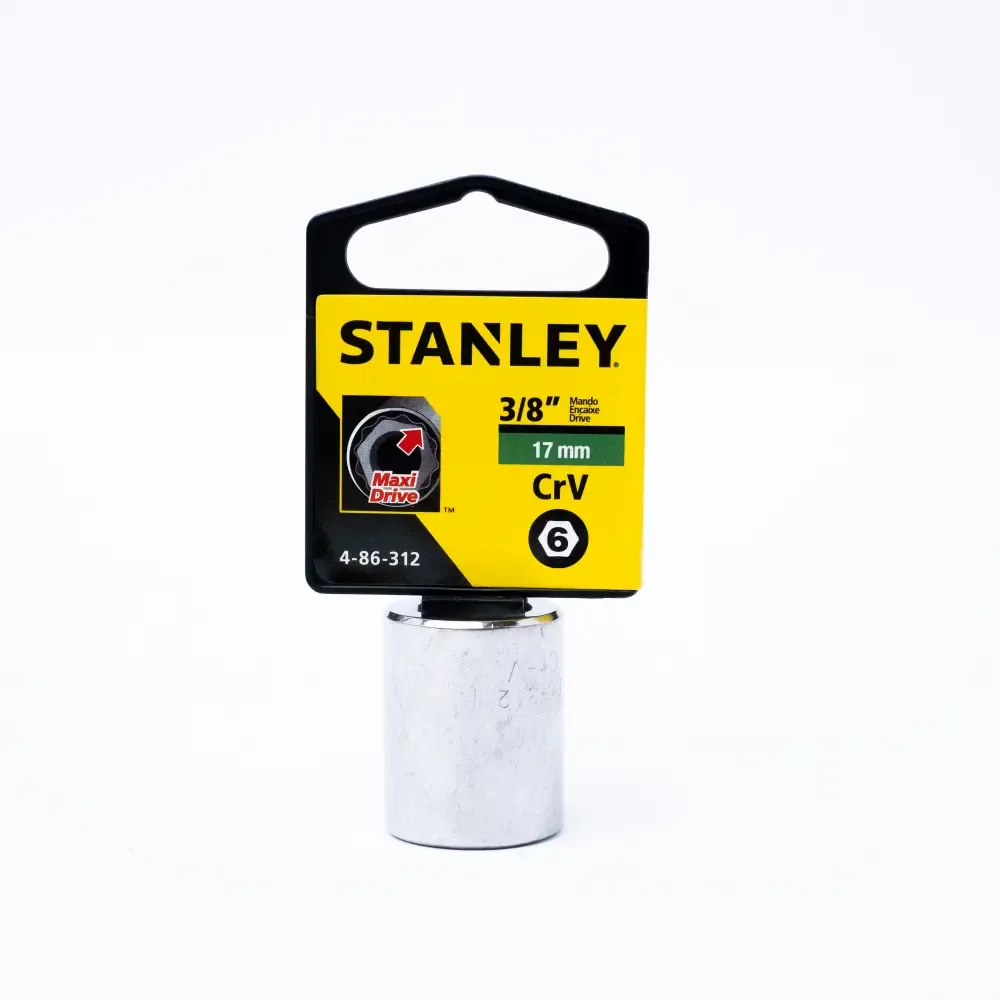 Cubo Corto Hexagonal Métrico Stanley 3/8Plgx17Mm 