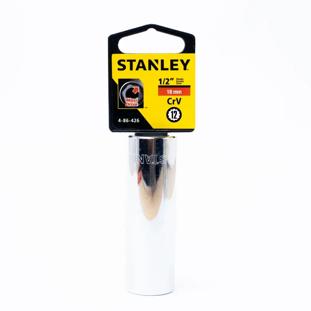 Cubo Largo Estrella Métrico Stanley 1/2Plgx18Mm 