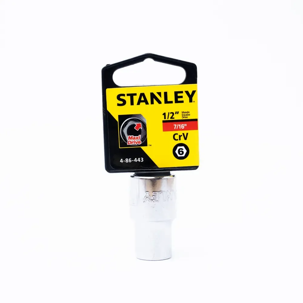 Cubo Corto Hexagonal En Pulgadas Stanley 1/2X7/16-Plg