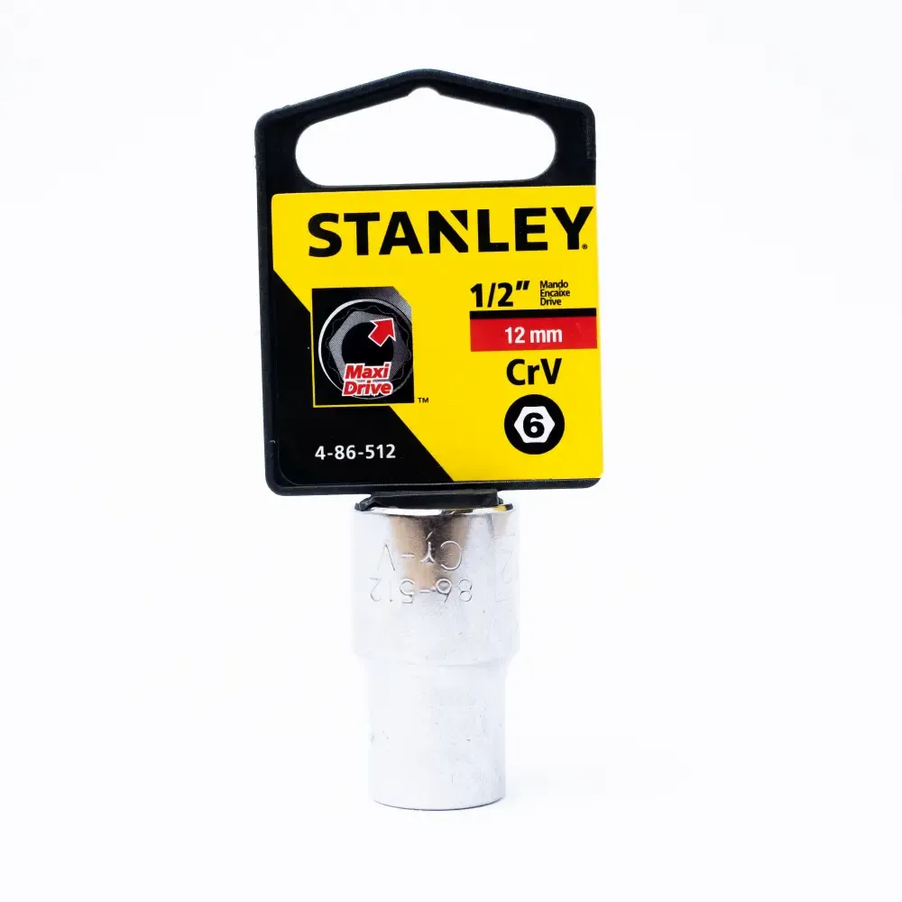 Cubo Corto Hexagonal Métrico Stanley 1/2Plgx12Mm 