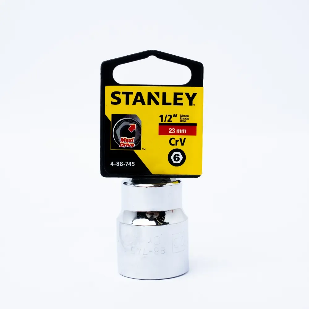 Cubo Corto Hexagonal Métrico Stanley 1/2Plgx23Mm 
