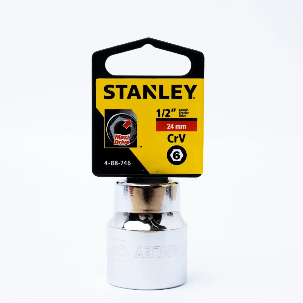 Cubo Corto Hexagonal Métrico Stanley 1/2Plgx24Mm 