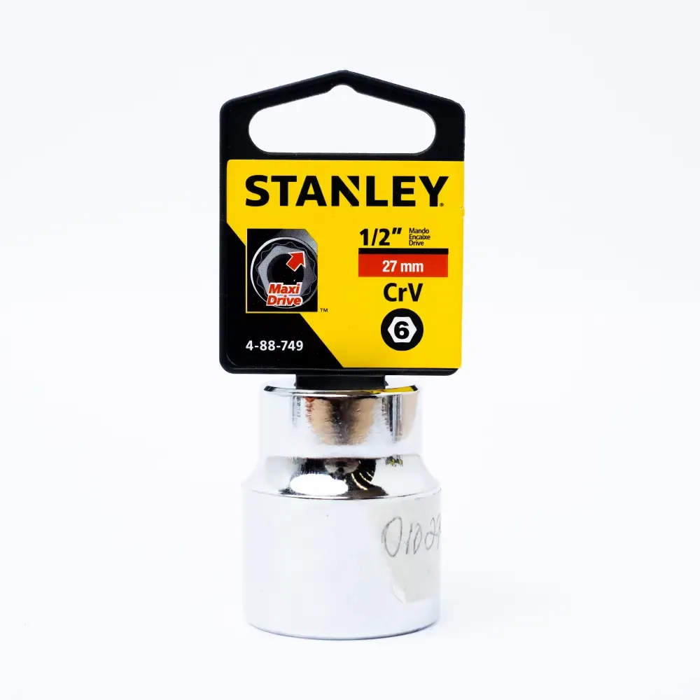 Cubo Corto Hexagonal Métrico Stanley 1/2Plgx27Mm