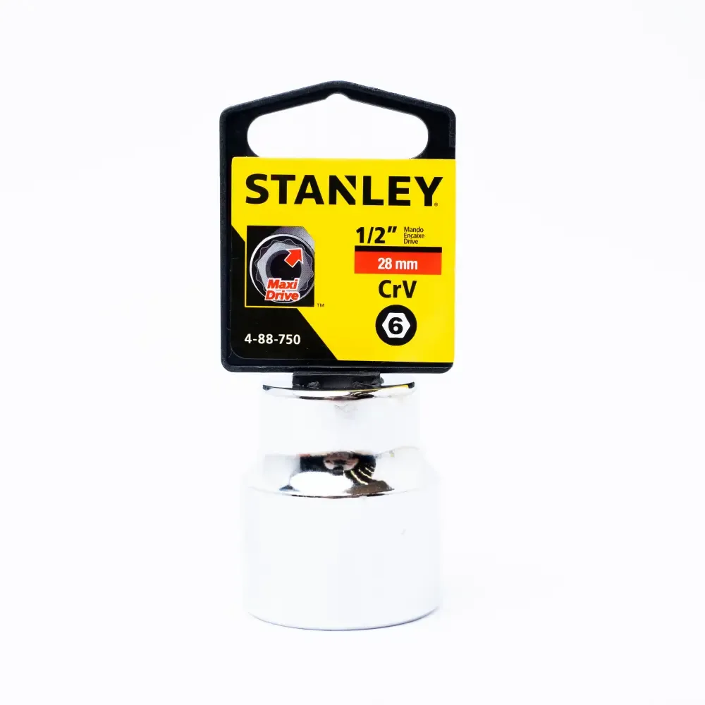Cubo Corto Hexagonal Métrico Stanley 1/2Plgx28Mm 