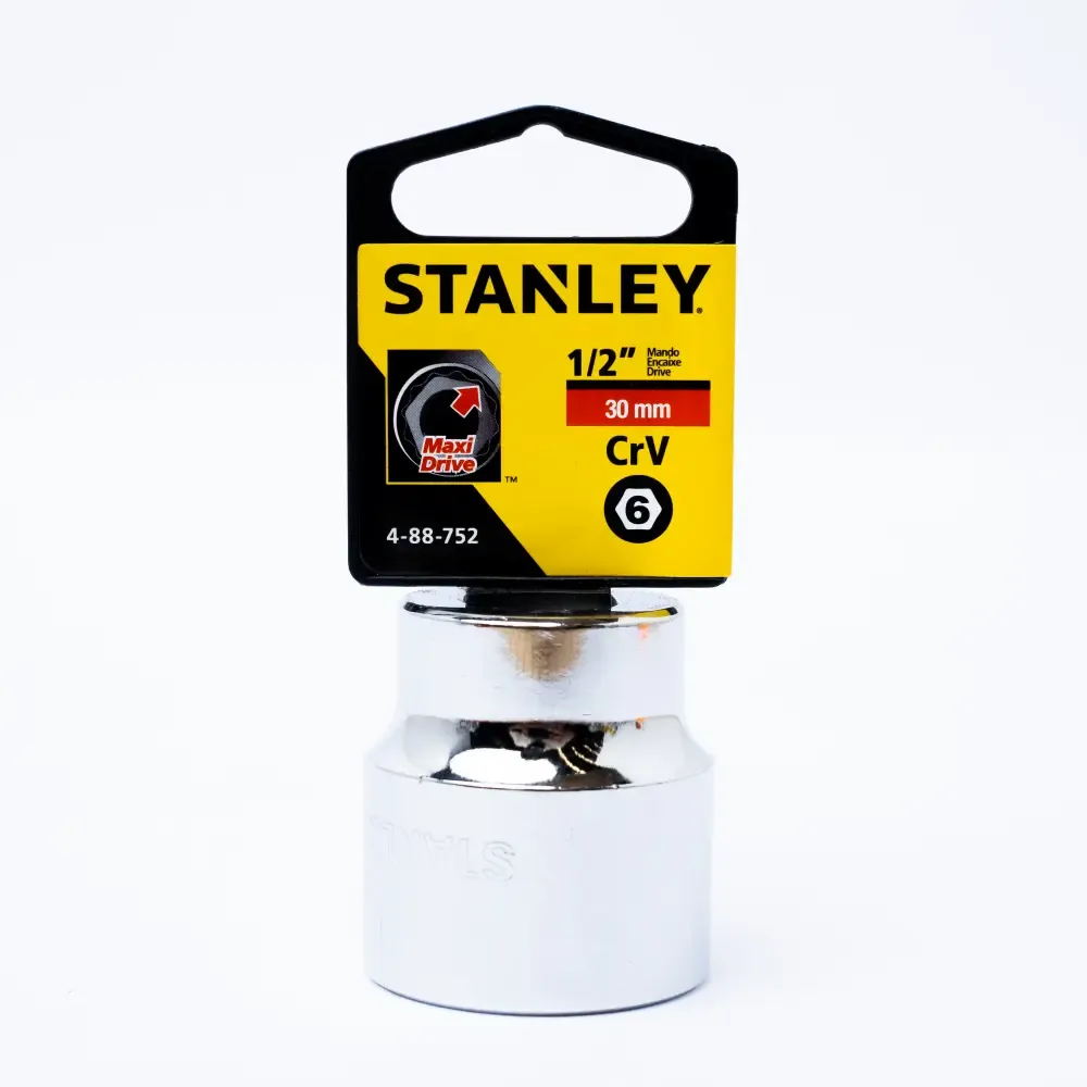 Cubo Corto Hexagonal Métrico Stanley 1/2Plgx30Mm