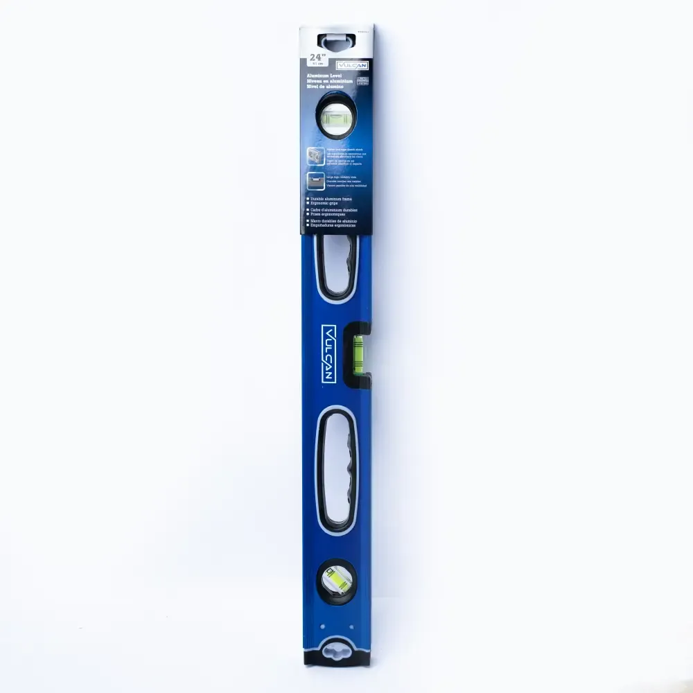 Nivel Azul Con Negro De Aluminio 3-Gotas Vulcan