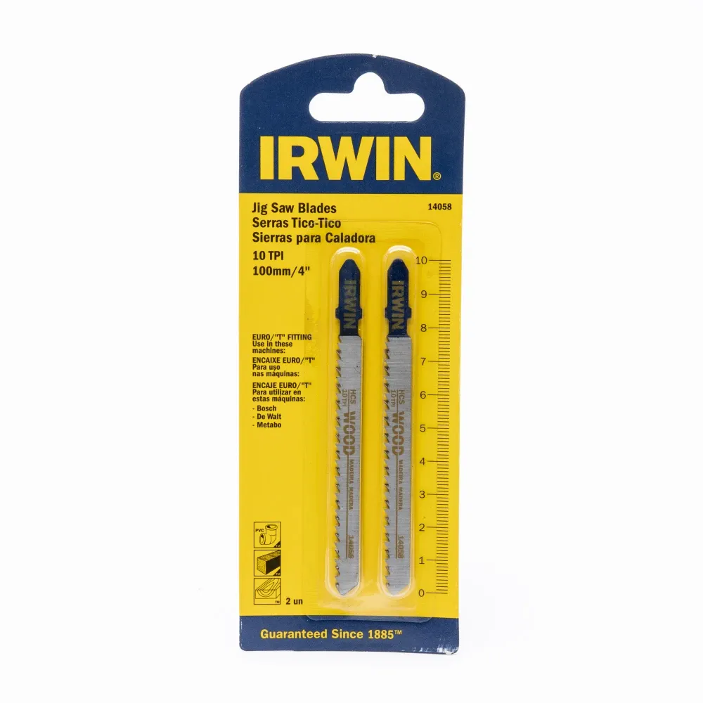 Sierra para Caladora Irwin 100mmx10Pti 2Pzs