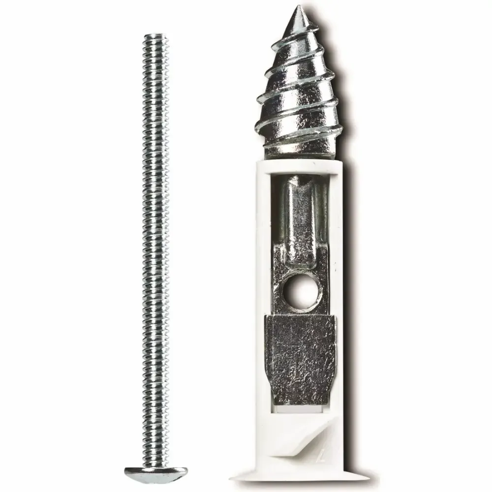 Taco Expansivo De Pivote Metalico Con Perno Cobra 1/4X3Plg 4-Piezas