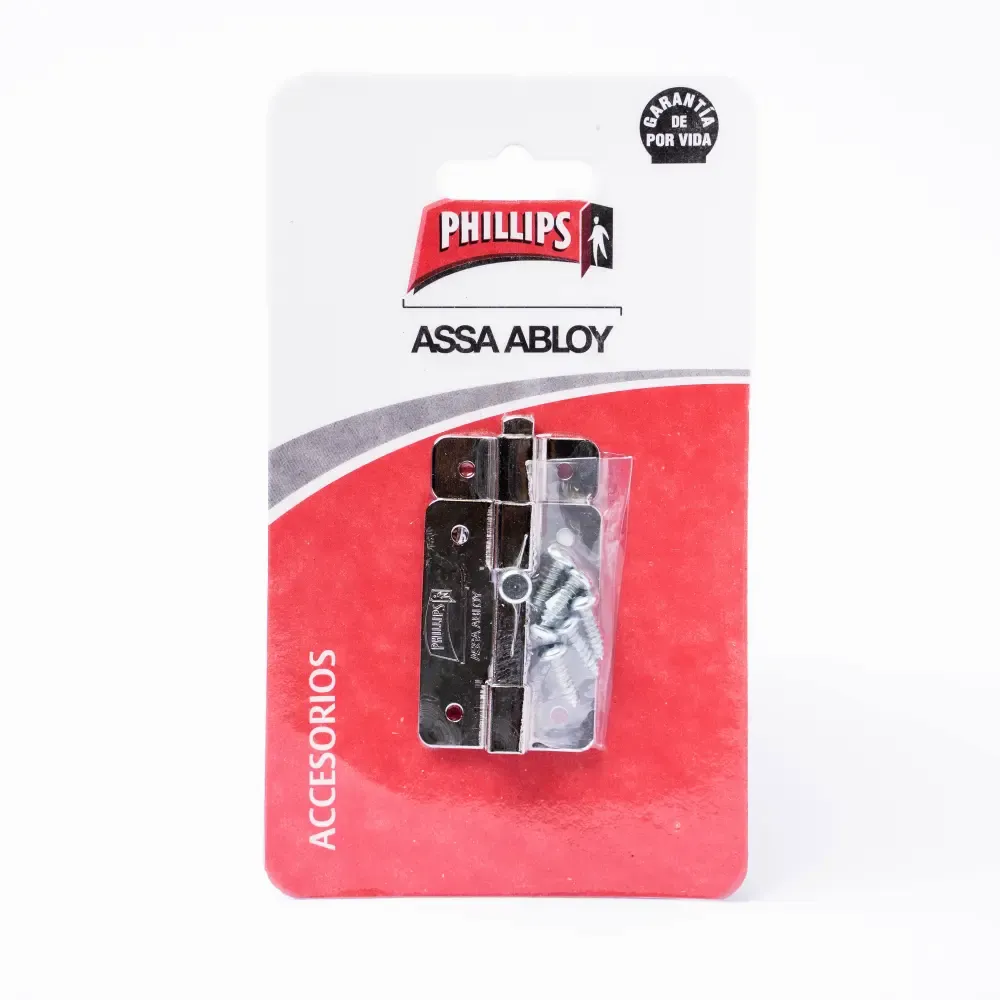 Pasador De Sobreponer Cromado Phillips 68Mm