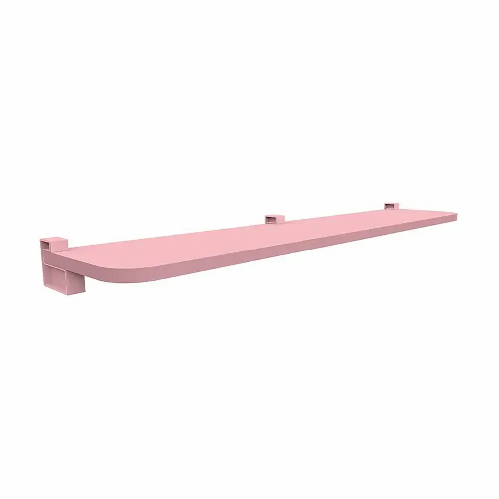 Repisa Recta Prateleiras Rosa Quartz Con Soporte Prat-K 1.5X25X80Cm