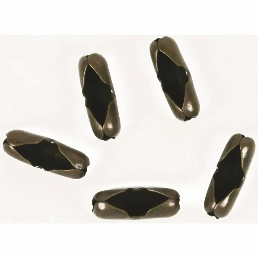 Union De Laton Bronce Rustico Para Cadena Bolita Jandorf No.6