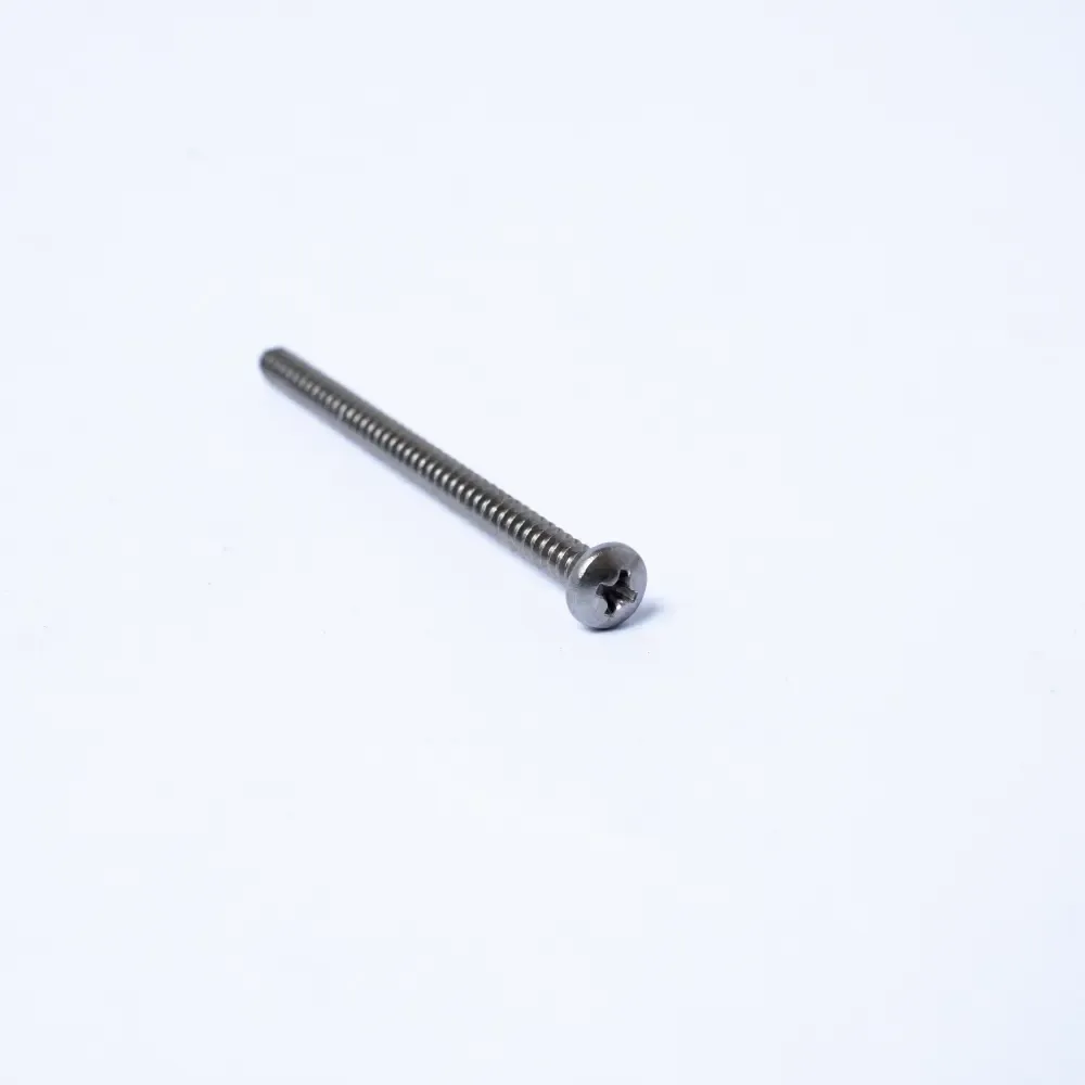 Tornillo Phillips Redondo Acero Inoxidable Para Metal Hillman #8X2.1/2-Plg