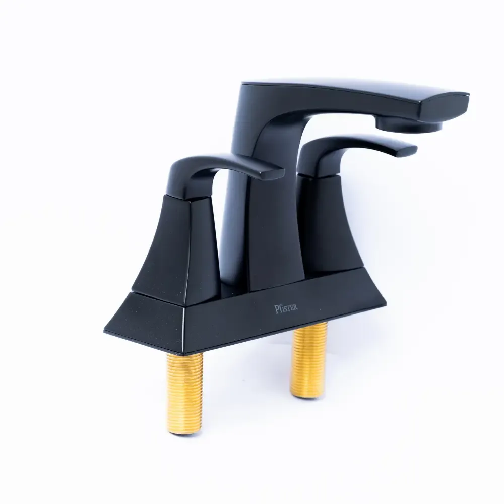 Llave Doble Karci Negro Mate Para Lavabo Price Pfister 4-Plg