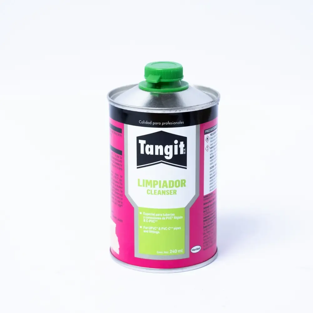 Limpiador Liquido Para Tuberia Pvc Y Cpvc Tangit 240Ml