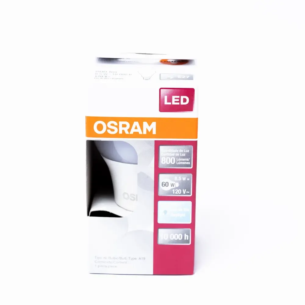 Bombillo Led Luz Calida Osram 120V E27 8.5W 800.Lumines