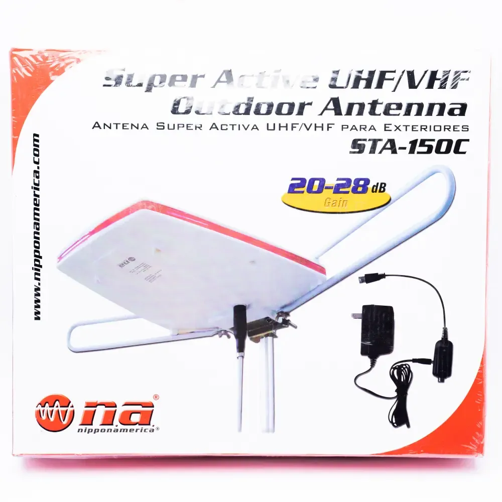 Antena Amplificador Vhf/Uhf/Fm De Tv Para Exteriores Na