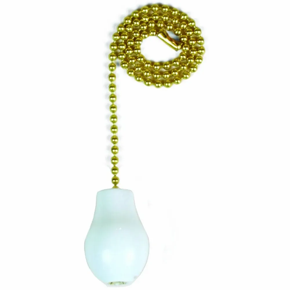 Cadena Para Ventilador Perilla Blanca