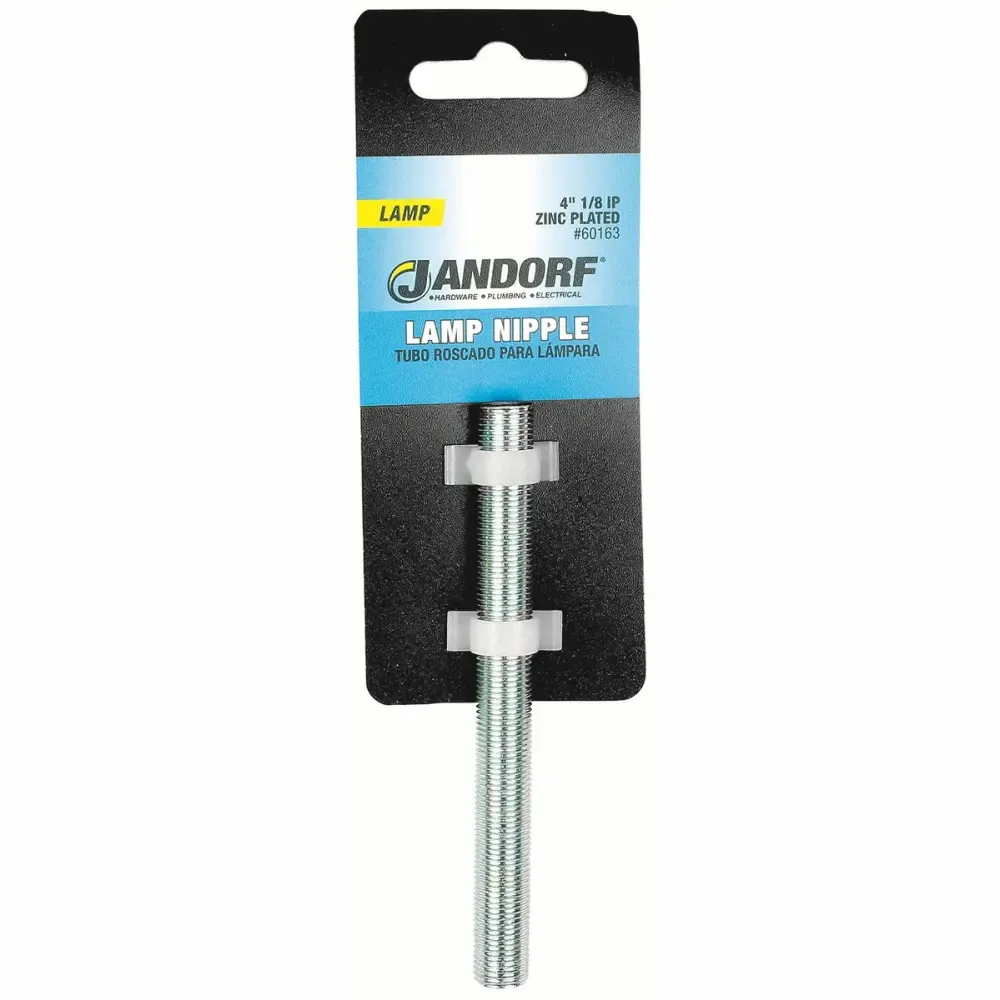 Niple Zincado Con Rosca Para Lampara Jandorf 1/8X4Plg