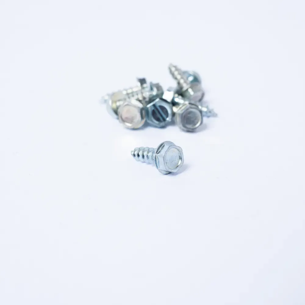 Tornillo Cabeza Hexagonal Galvanizado Para Metal #10X5/8-Plg 10-Piezas