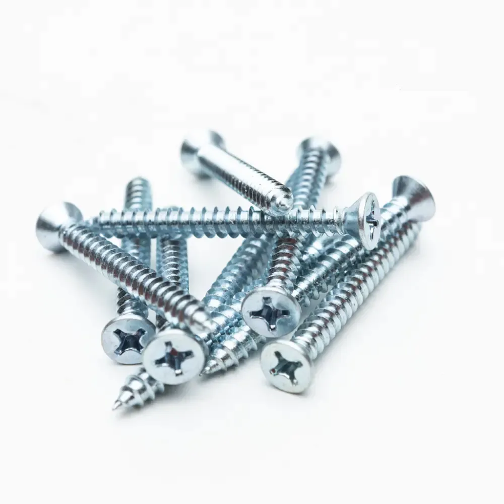 Tornillo Cabeza Plana Phillips Galvanizado #14X2.1/2-Plg 10-Piezas