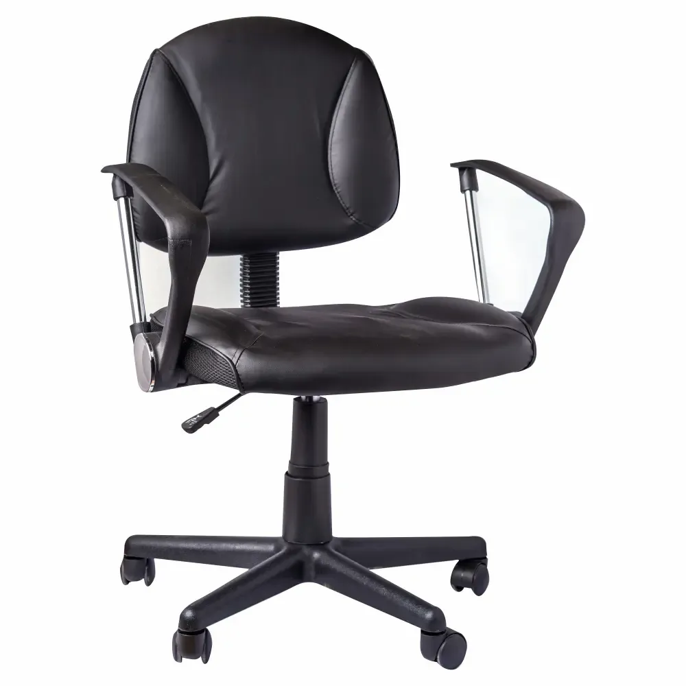 Silla Ejecutiva Negra Con Brazos Simple Spaces
