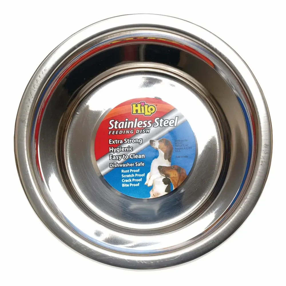 Recipiente Comedero Acero Inoxidable Para Mascota Boss Pet 2.84-Lts.