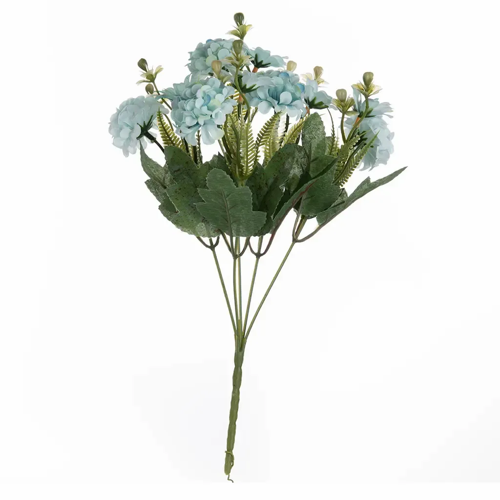 PLANTA ARTIFICIAL 31X14X10CM FLOR AZUL 