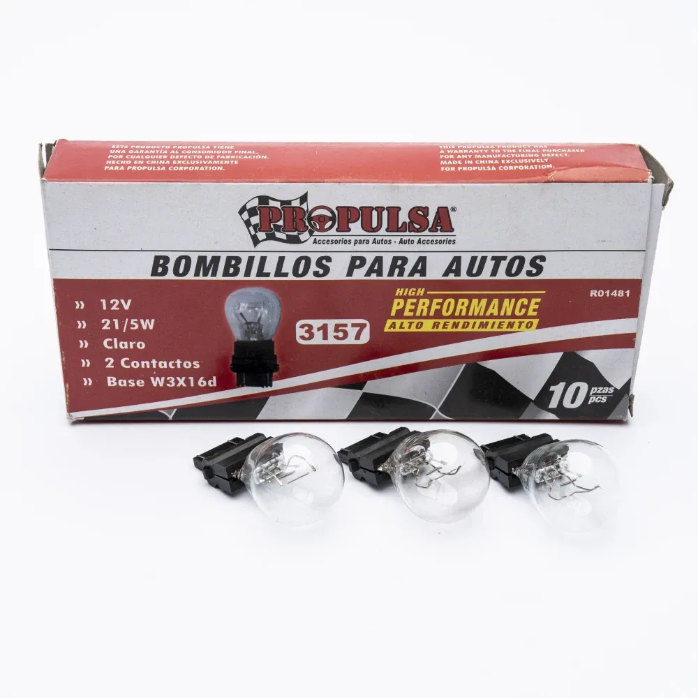 Bombillo Para Auto 12V  Transparente