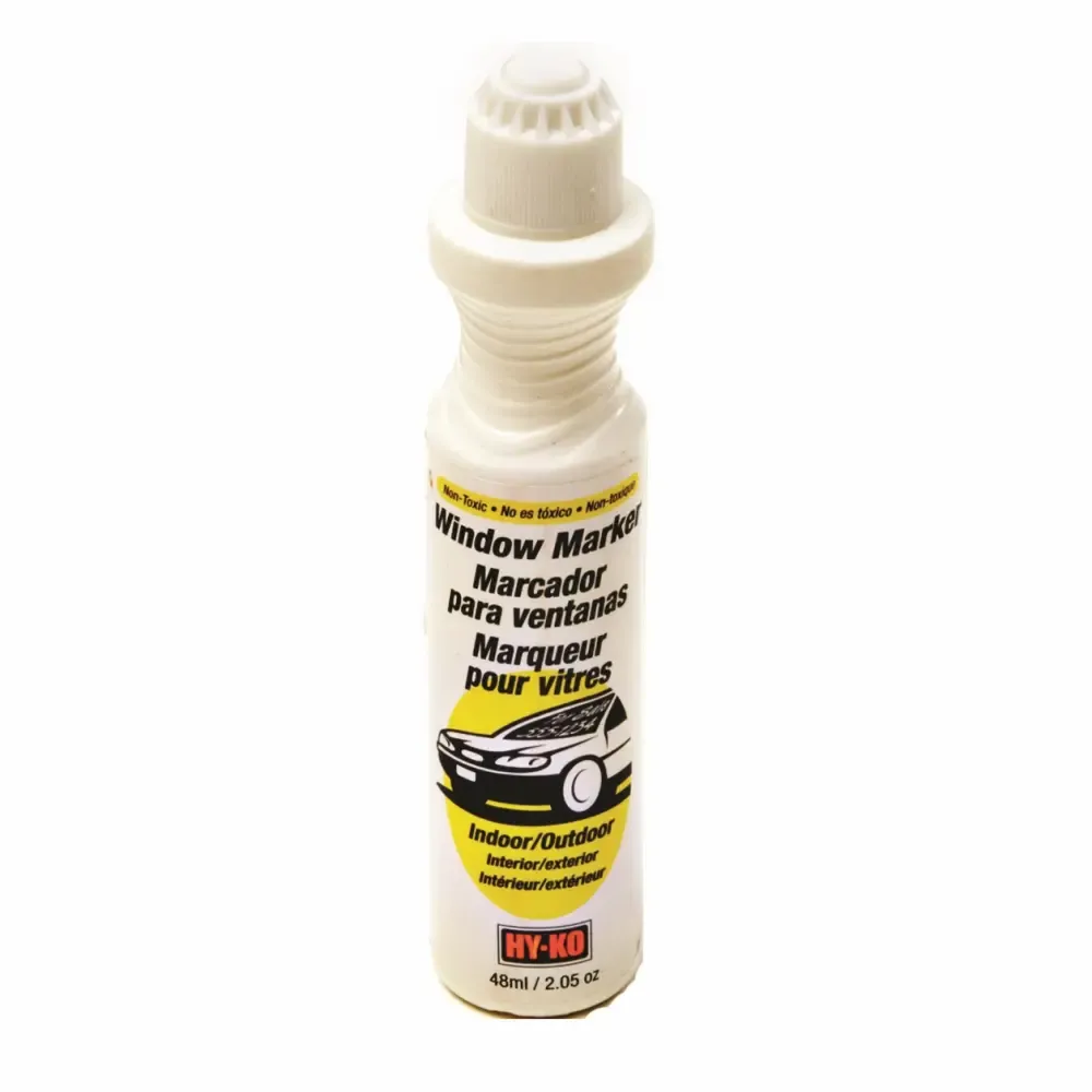 Marcador Blanco Para Vidrio Y Ventana De Auto Hy-Ko
