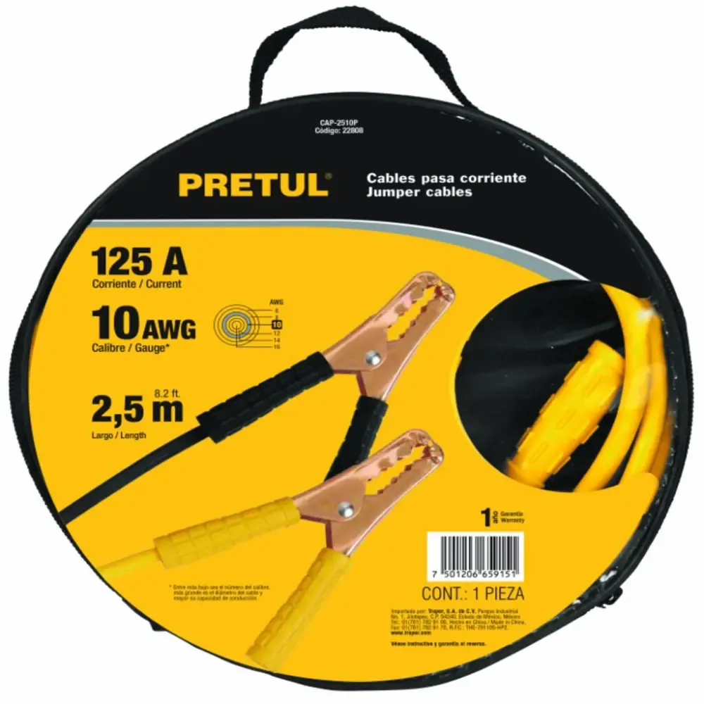 Cable para Bateria Jumper Pretul 2.5mts