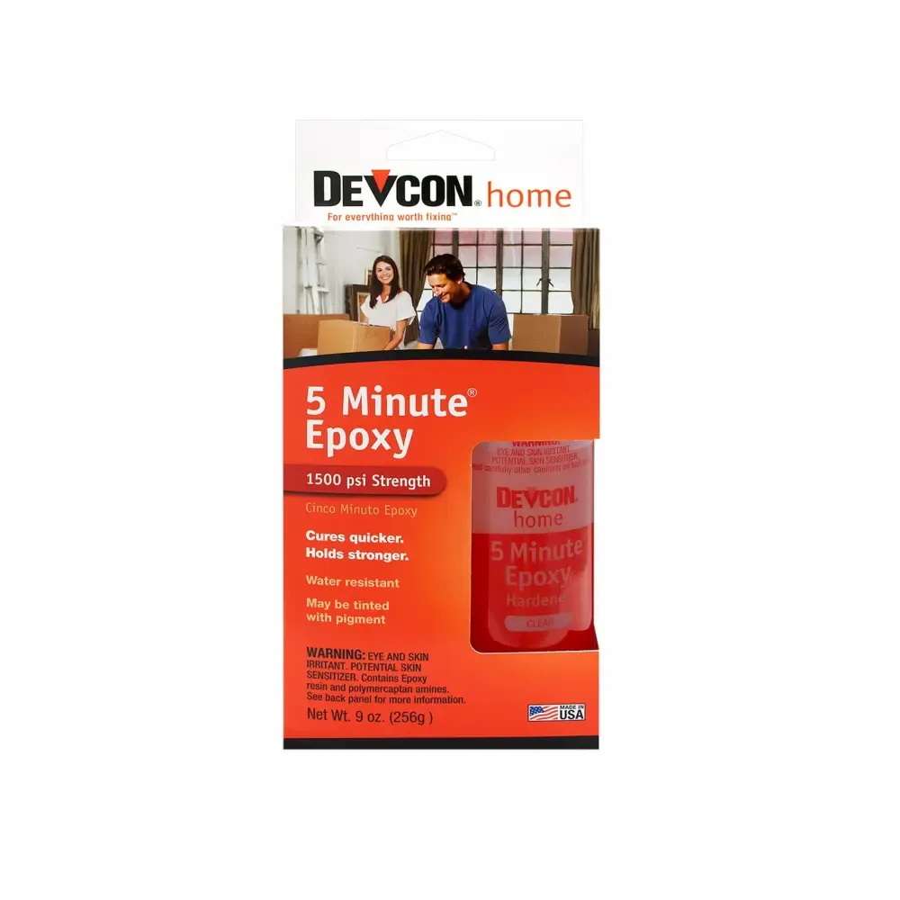Juego Pegamento Claro Epoxy 5-Minutos Devcon 4.5-Onz 2 Piezas