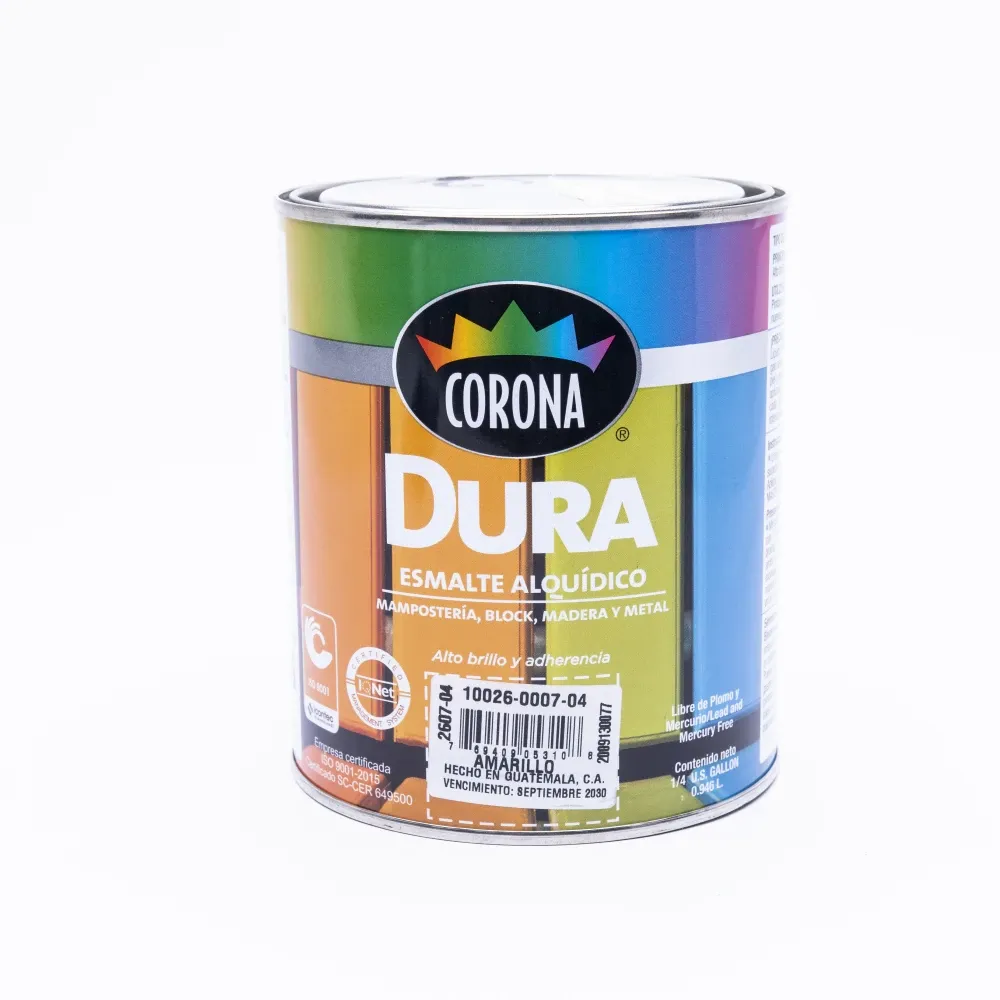 Pintura Aceite Brillante Corona Dura 1/4 2607-04 (Amarillo)