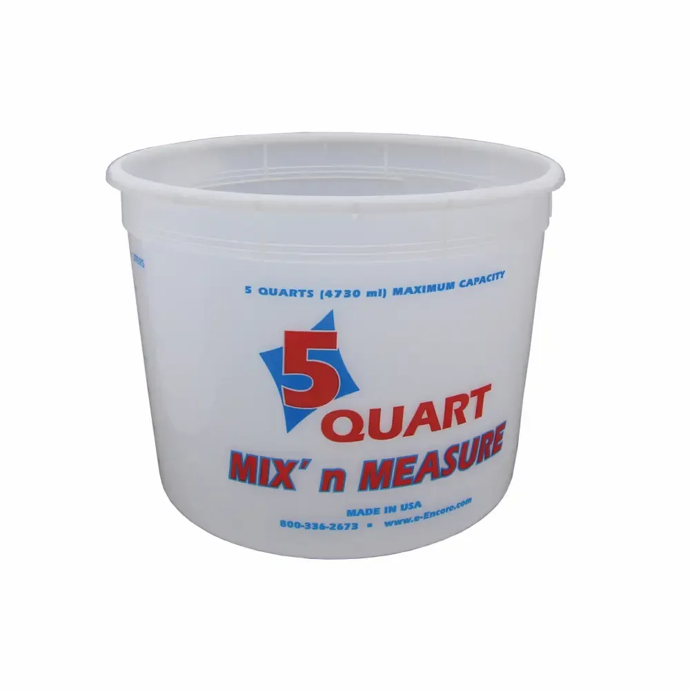 Recipiente Medidor Plastico Para Pintar Encore Plastics 5-Cuarto