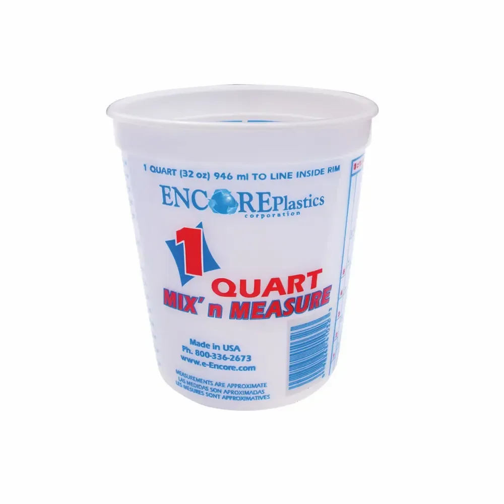 Recipiente Medidor Plastico Para Pintar Encore Plastics 1-Cuarto