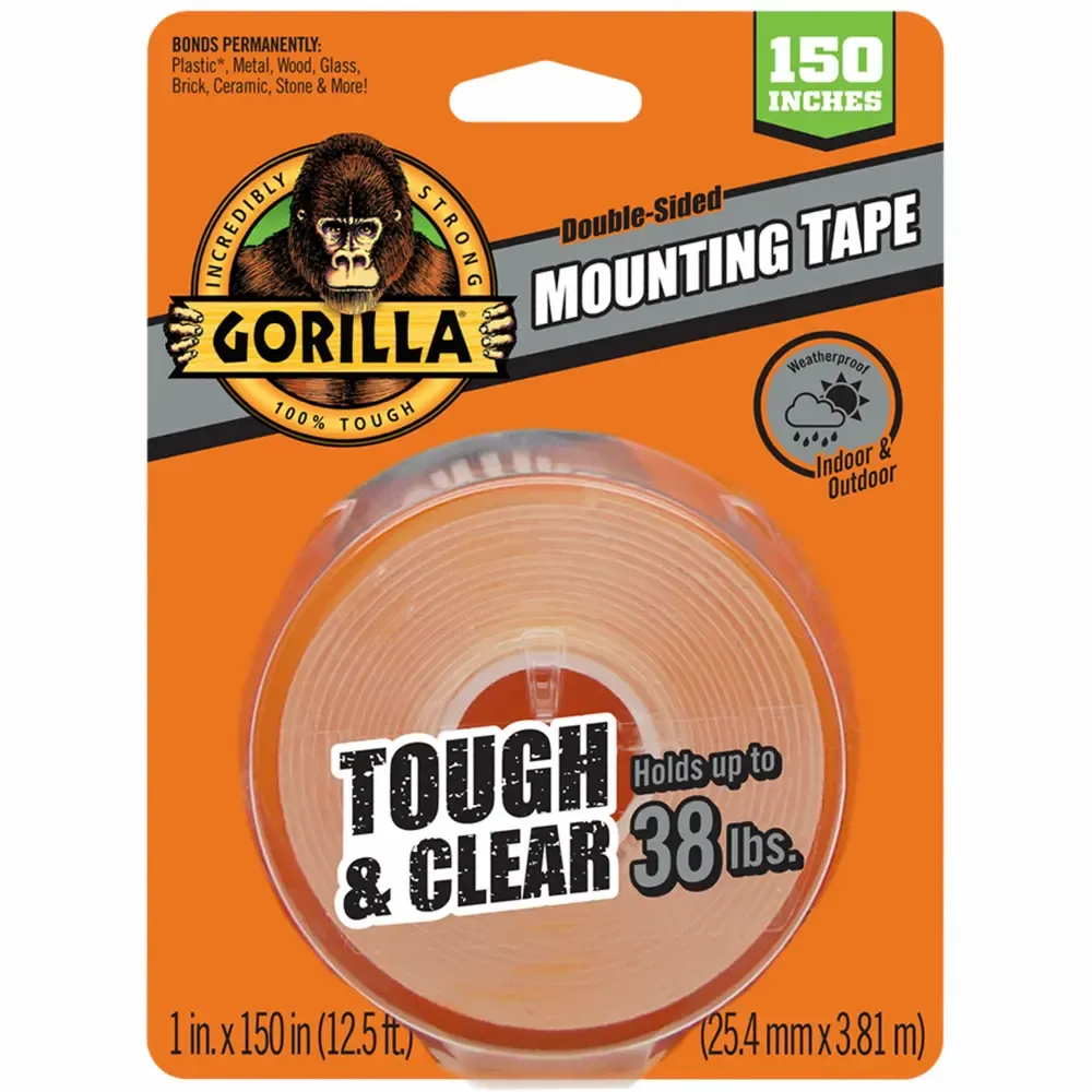 Cinta Adhesiva Doble Cara Transparente Gorilla 1X150 Plg