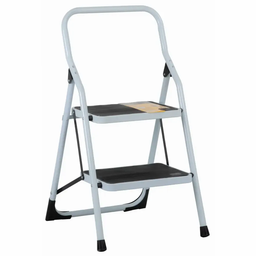 Escalera Tubular Pegable Metalica Pretul 2-Gradas