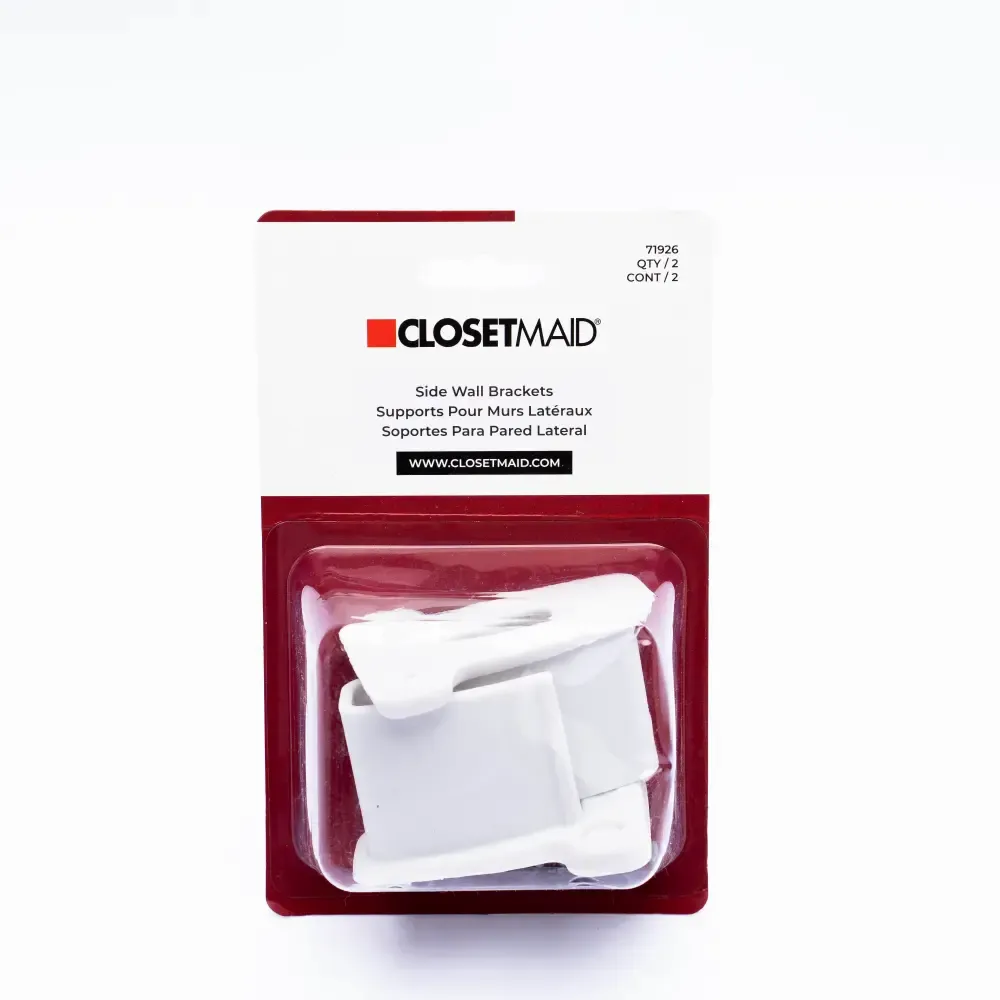 Soporte De Pared Plastico Para Organizador Closetmaid 2-Piezas