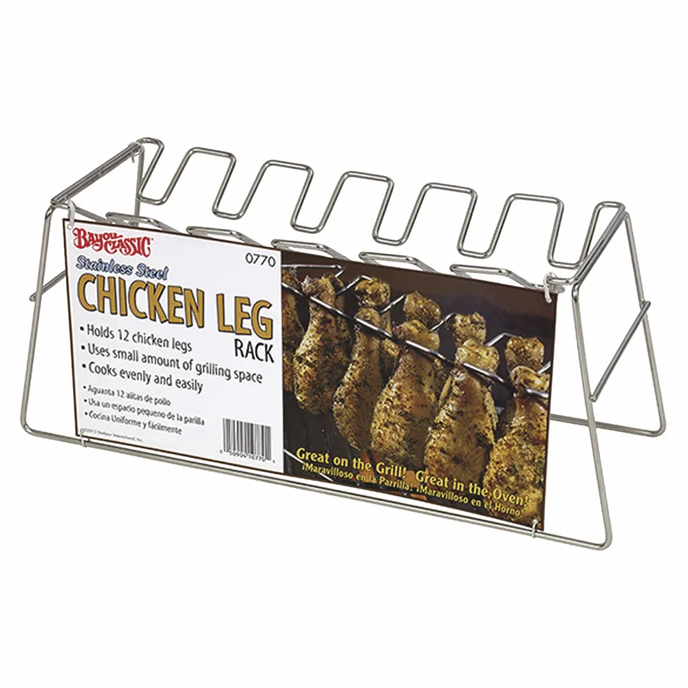 Parrilla Bayou Classic Acero Inox.para Piernas de Pollo
