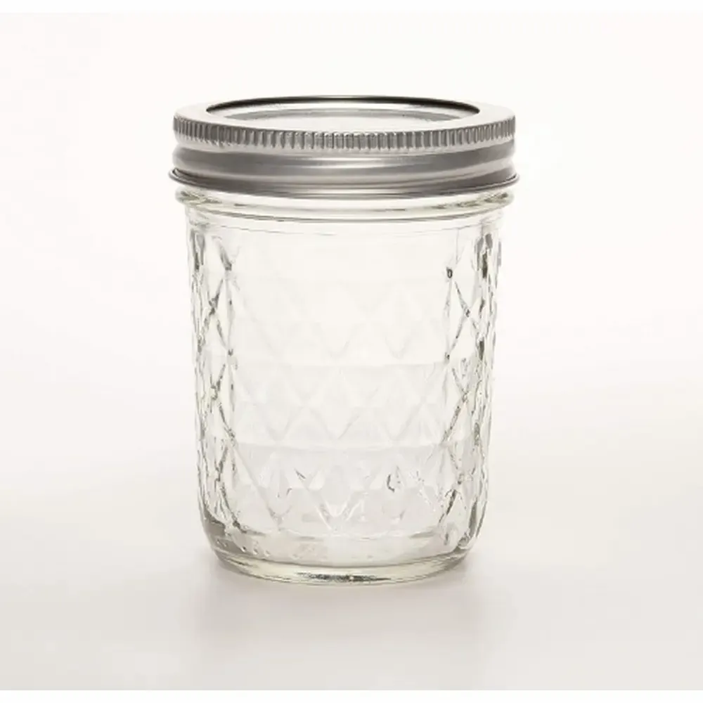 Frasco De Vidrio Claro Con Tapa Ball Deluxe-Jarden Home 8-Onz