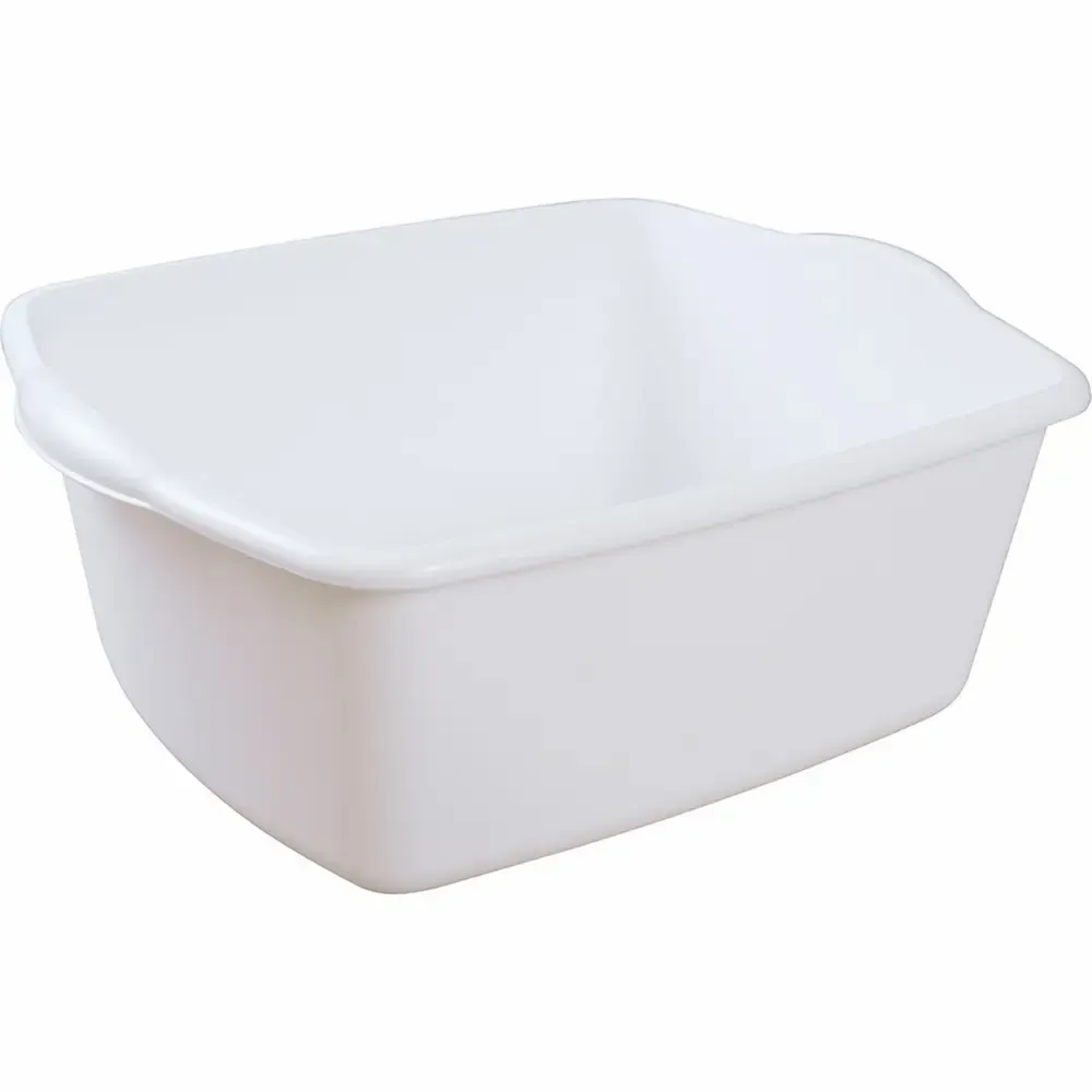 Recipiente Rectangular Plastico Blanco Para Platos Sterilite